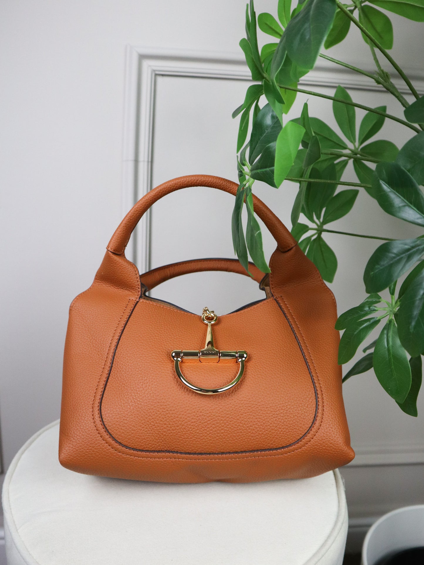 GUCCI Borsa a spalla Softbit misura maxi marrone