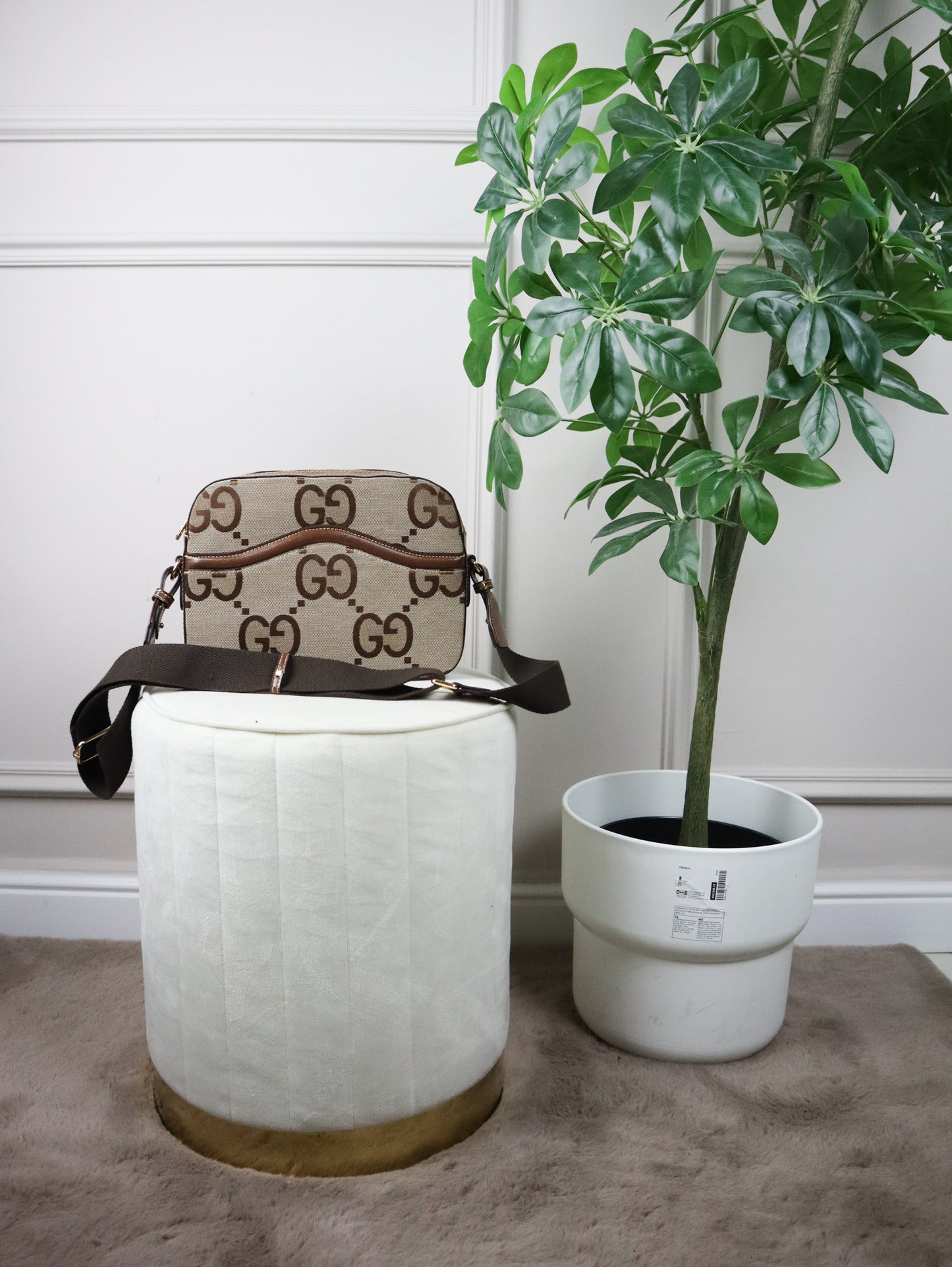 GUCCI Borsa a tracolla in tessuto jumbo GG