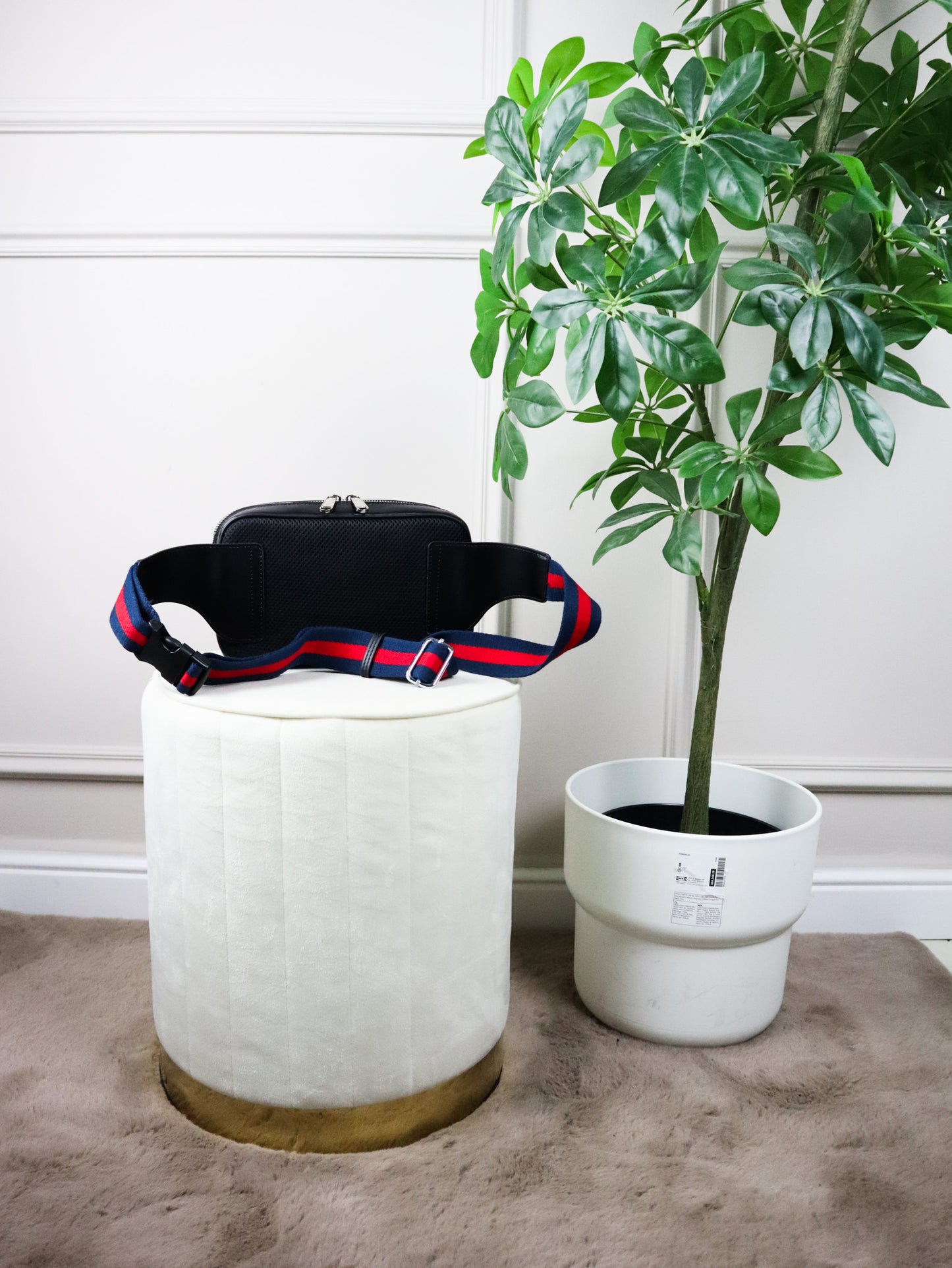 GUCCI Marsupio GG nero e marrone mini