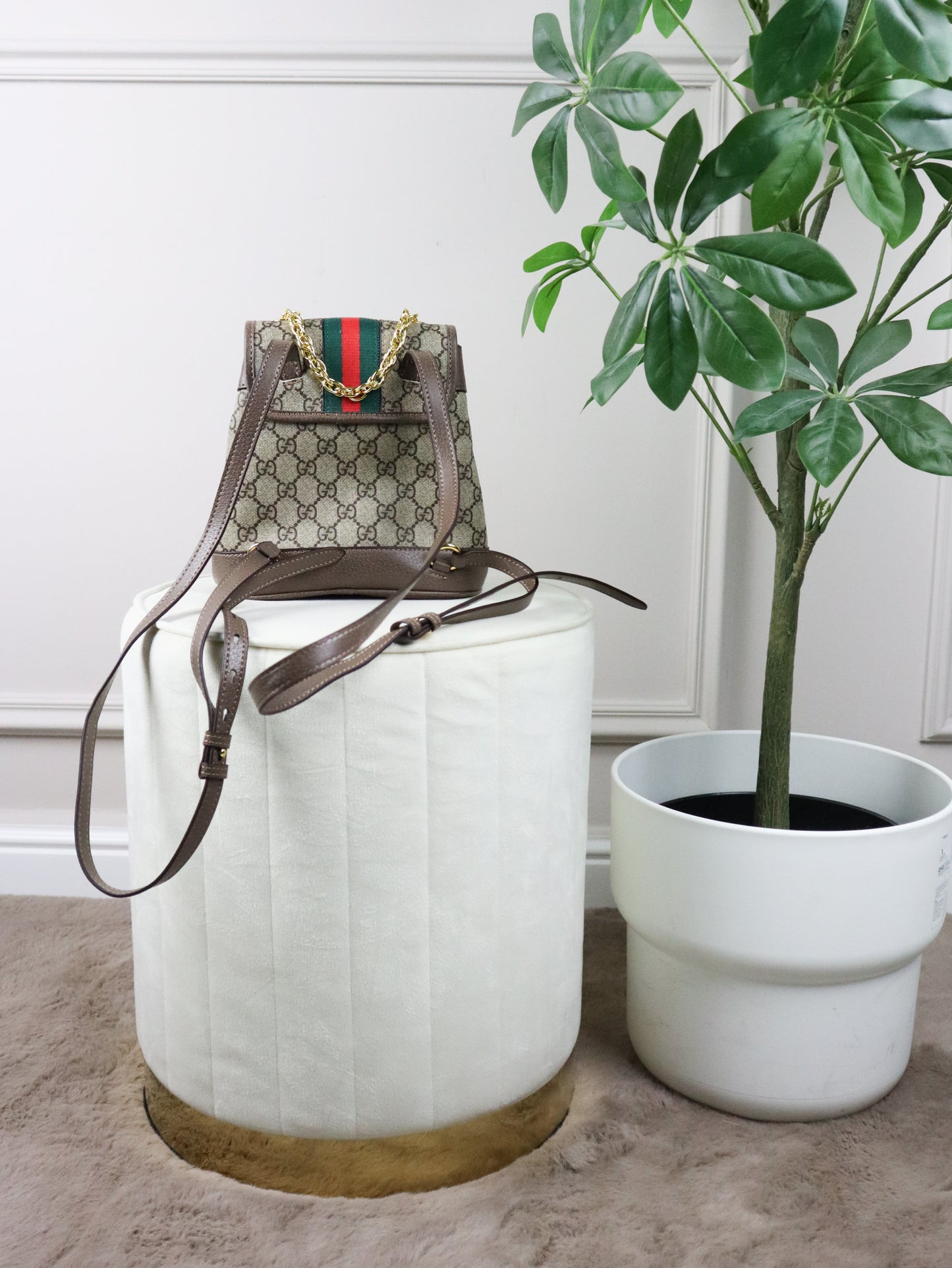 GUCCI Mini zaino Ophidia in tessuto GG supreme