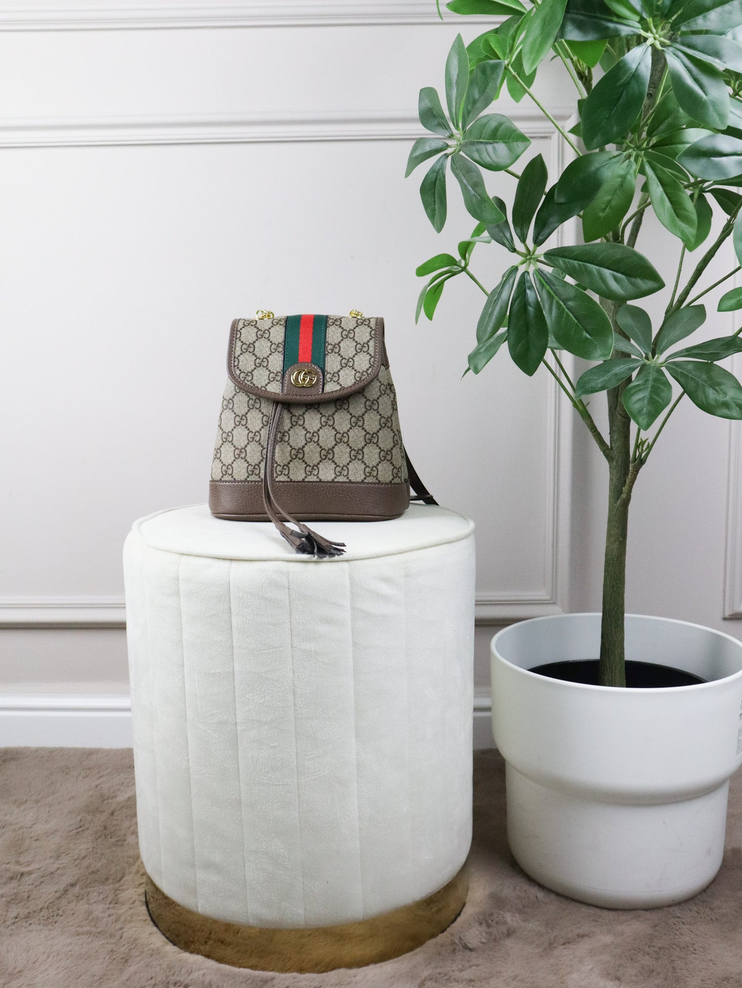 GUCCI Mini zaino Ophidia in tessuto GG supreme