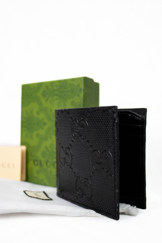 GUCCI Portafoglio GG Embossed nero
