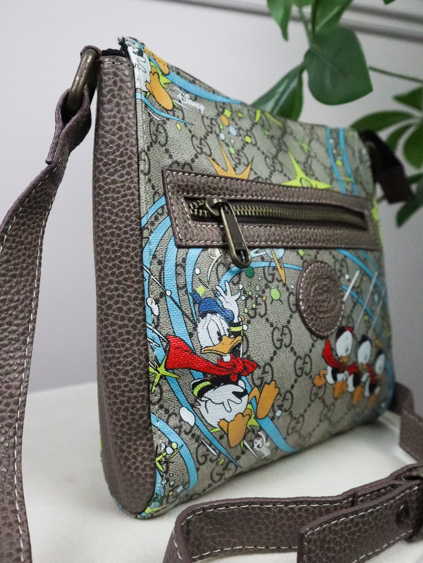 GUCCI X DISNEY GG Supreme Borsa a tracolla con logo multicolor