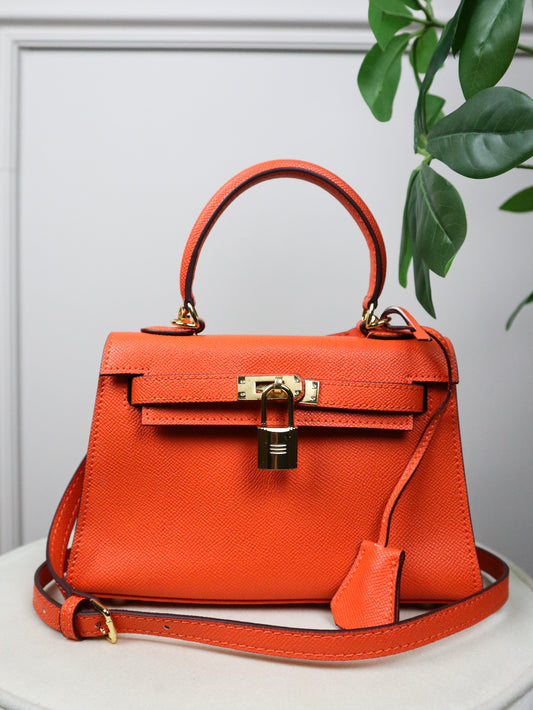HERMES Borsa Kelly arancione