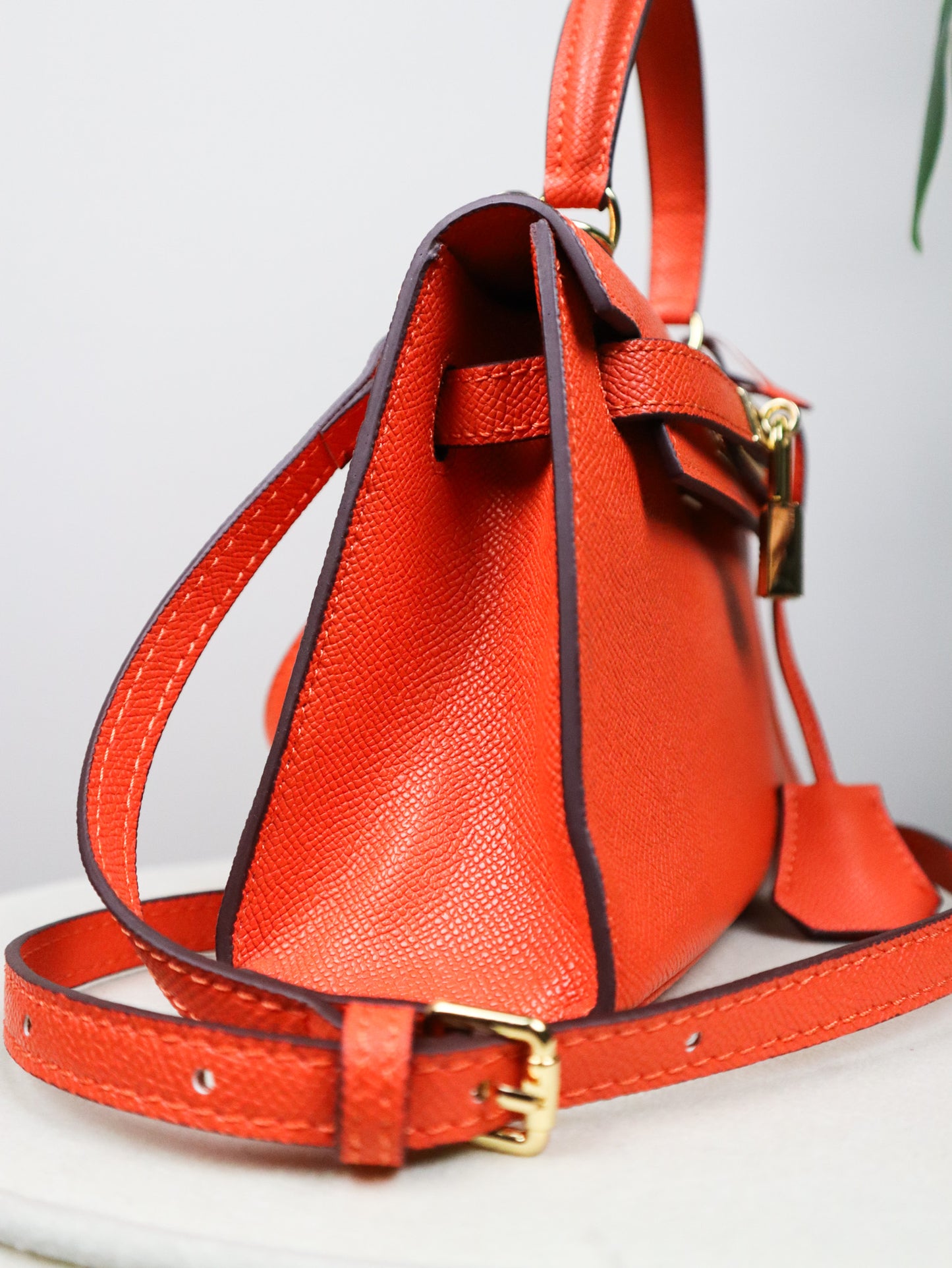 HERMES Borsa Kelly arancione