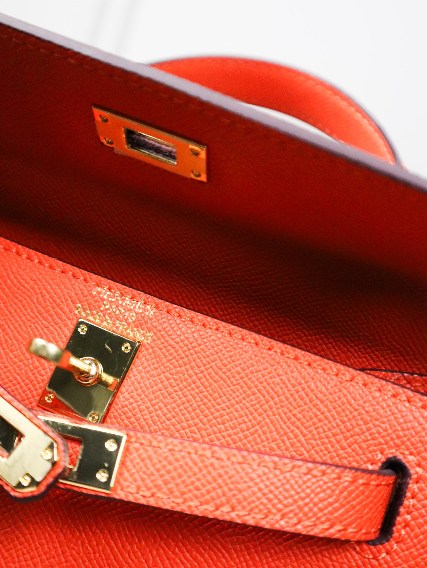 HERMES Borsa Kelly arancione