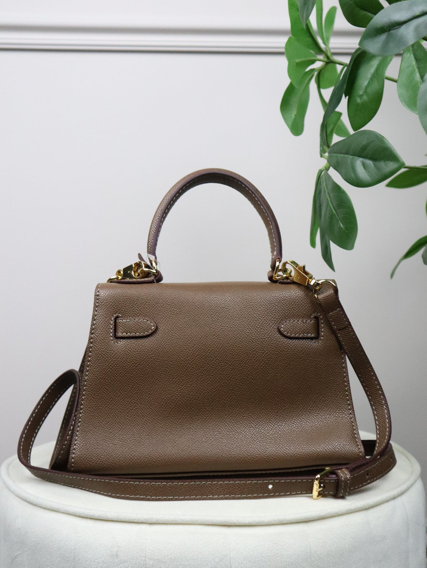 HERMES Borsa Kelly marrone