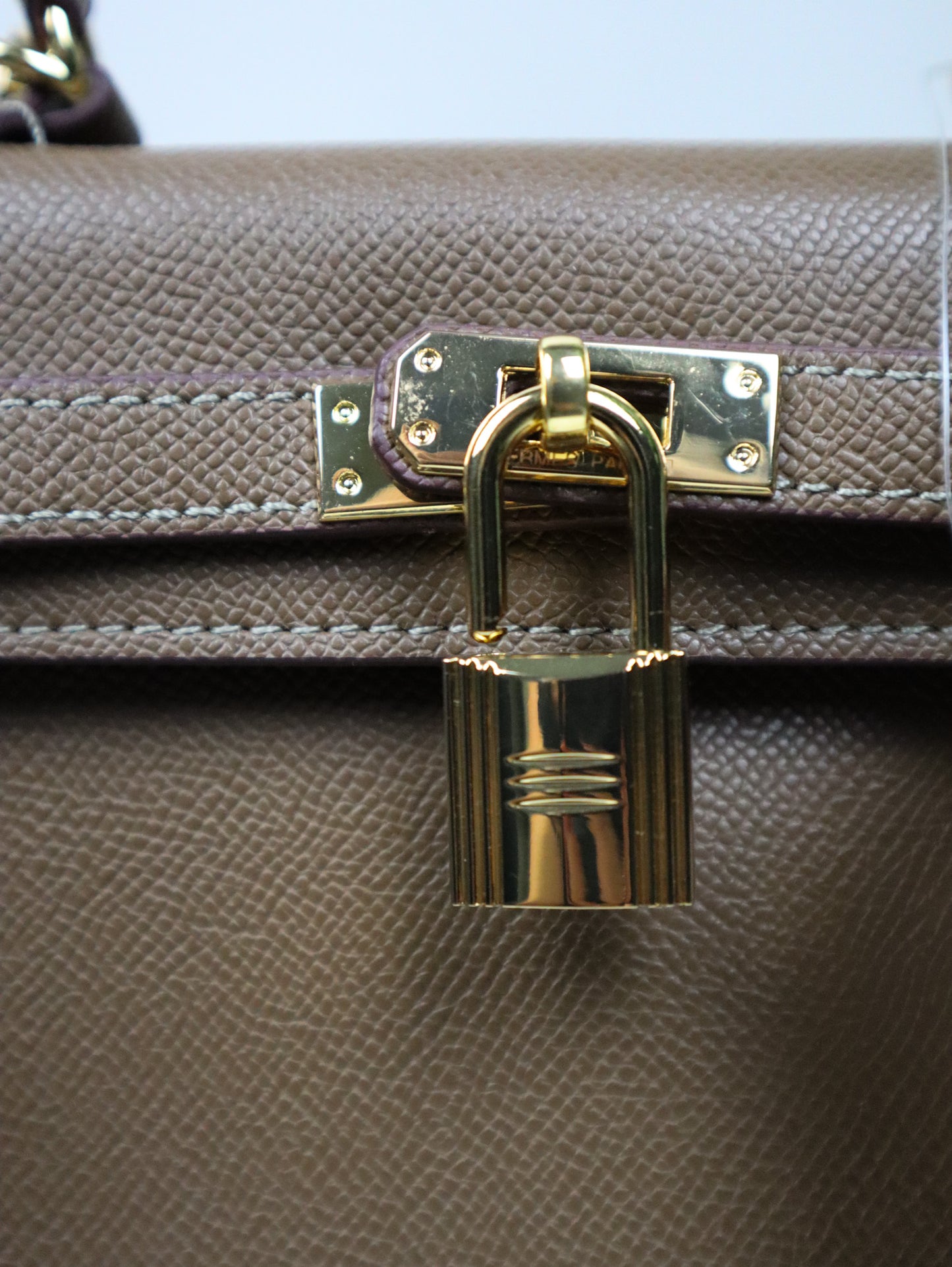 HERMES Borsa Kelly marrone