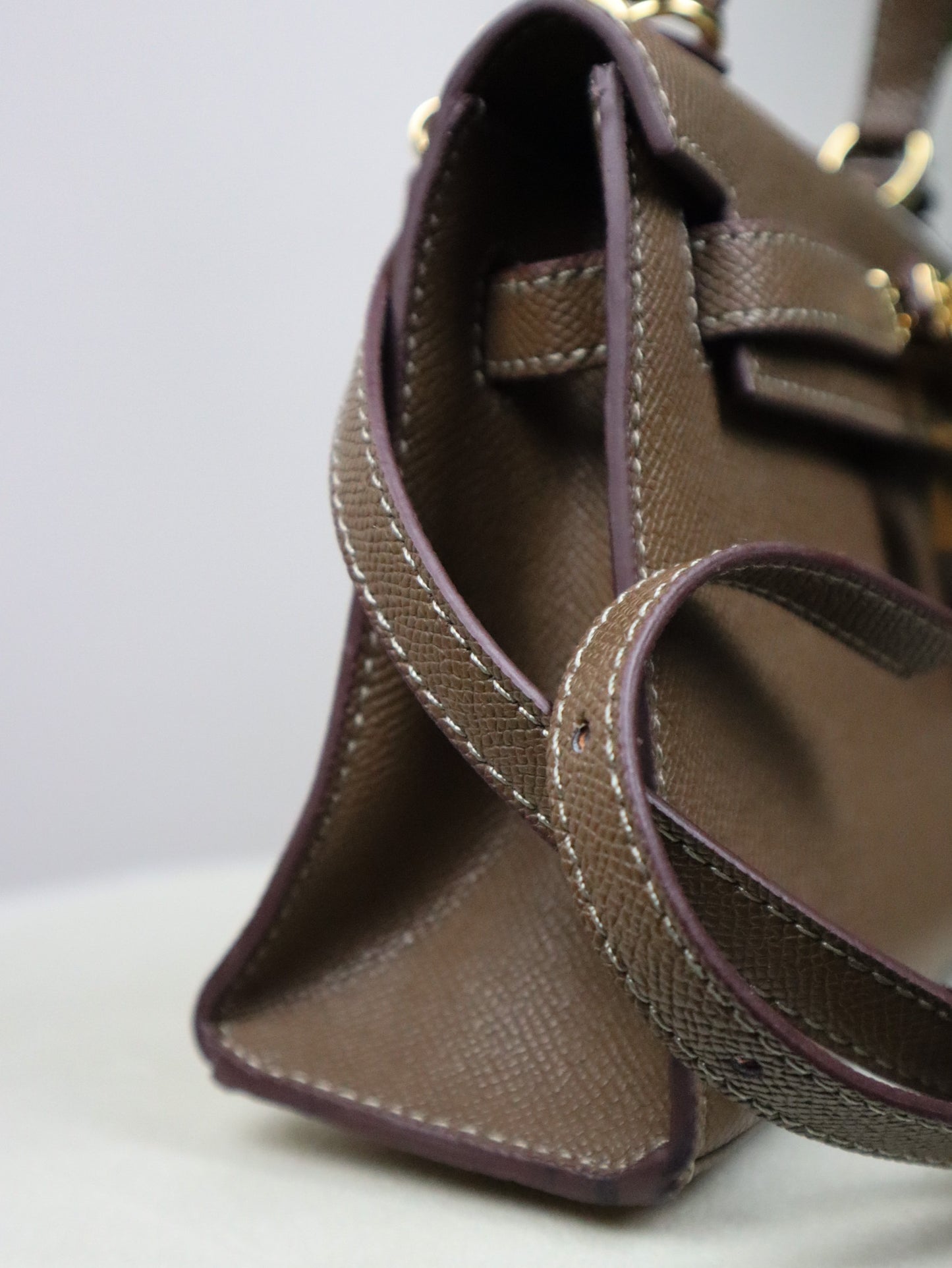 HERMES Borsa Kelly marrone