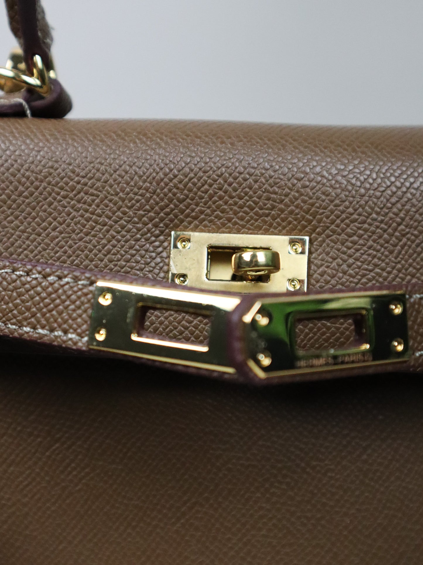 HERMES Borsa Kelly marrone