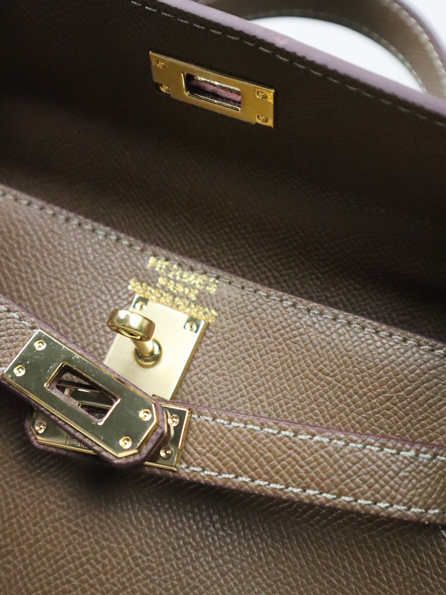 HERMES Borsa Kelly marrone