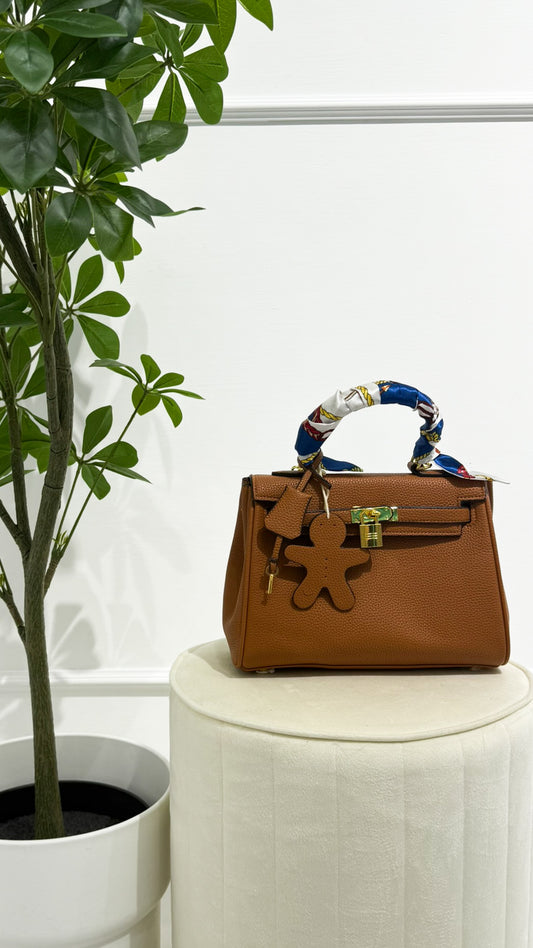 HERMES Borsa Kelly marrone chiaro