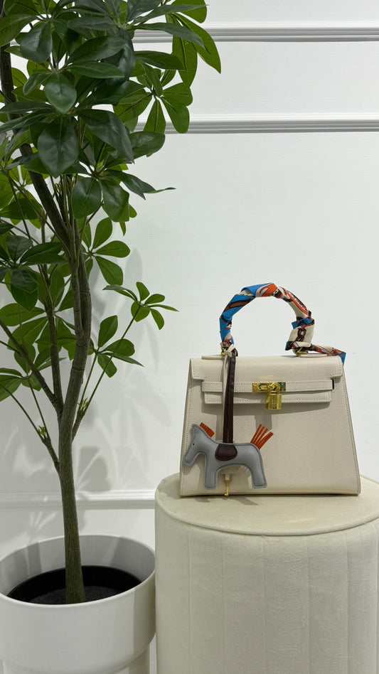 HERMES Borsa Kelly panna