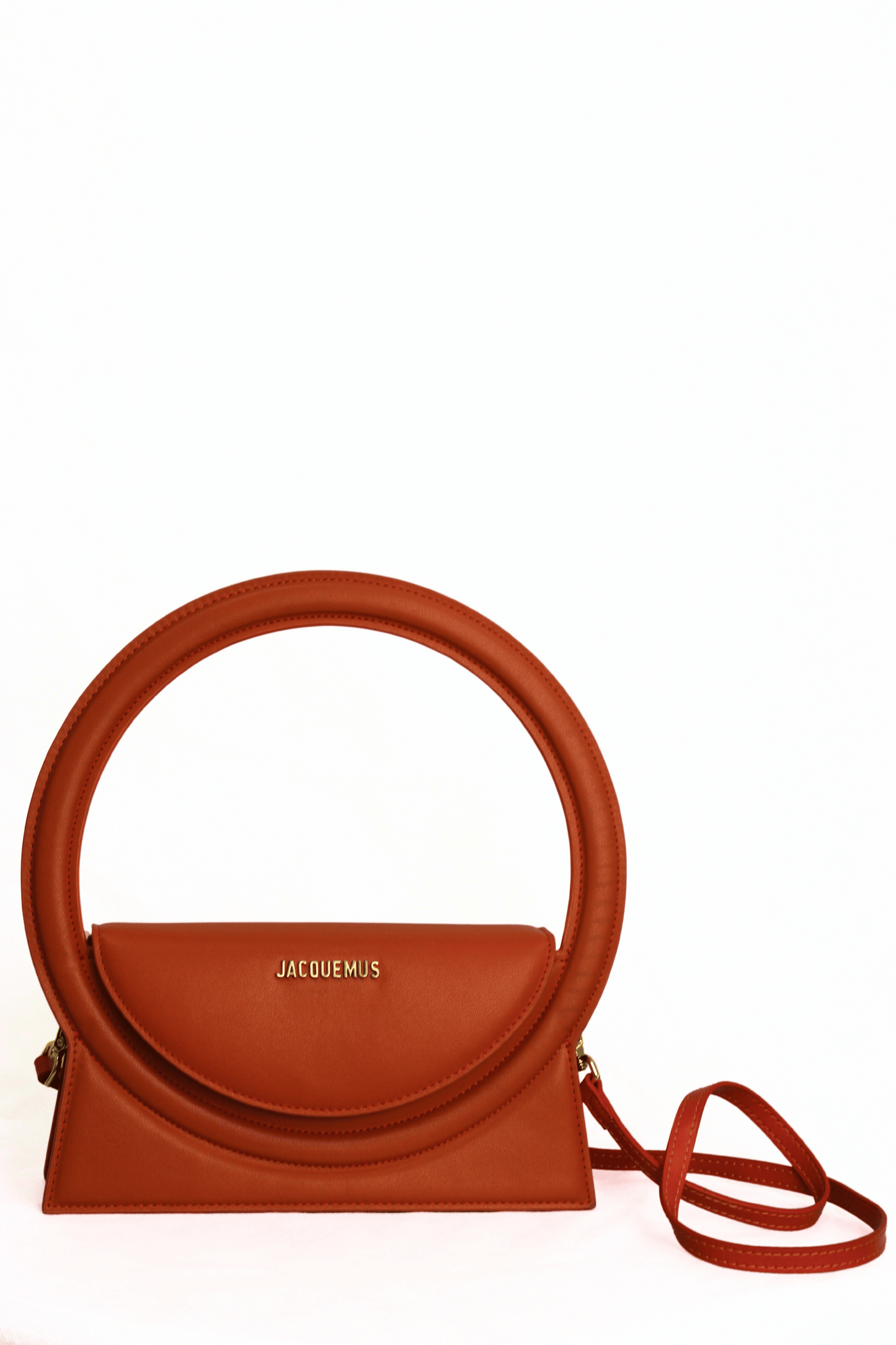 JACQUEMUS Borsa Le Sac Rond arancio
