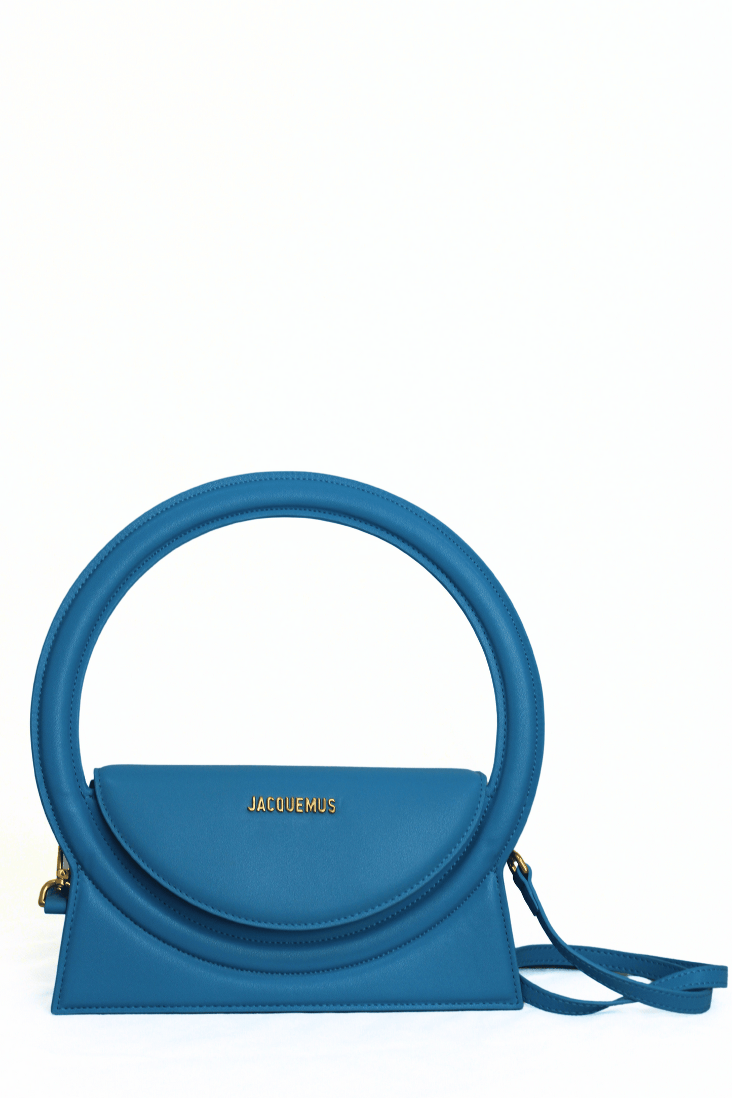 JACQUEMUS Borsa Le Sac Rond azzurra