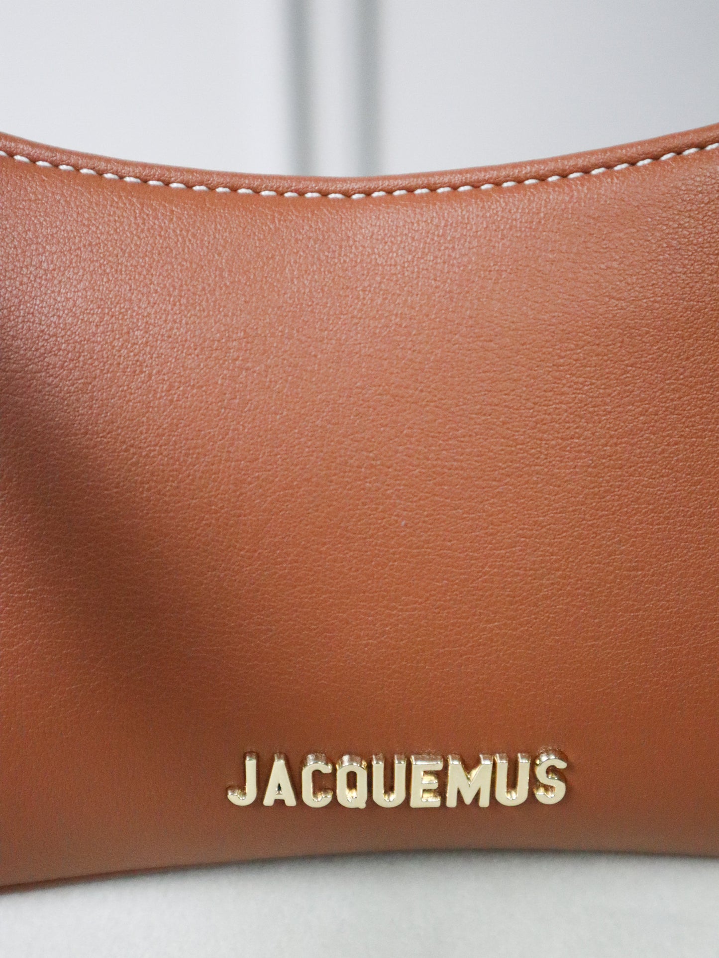 JACQUEMUS Borsa a Spalla Le Bisou Perle marrone