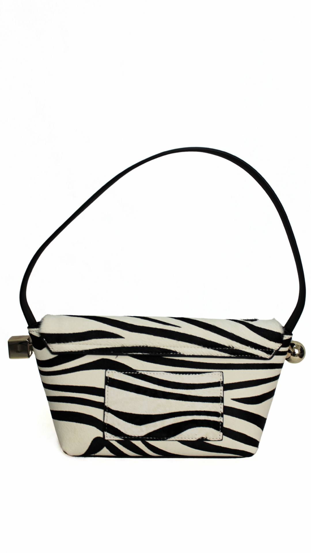 JACQUEMUS Pochette Luz in Camoscio zebrata