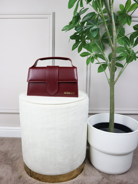 JACQUEMUS Tracolla Le Grand Bambino bordeaux