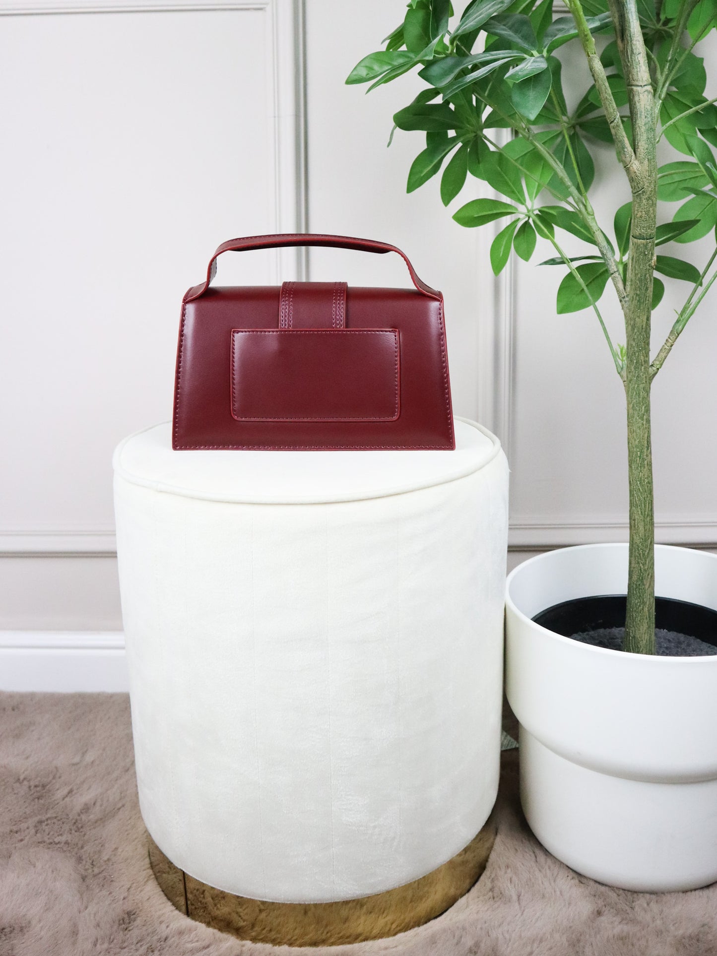 JACQUEMUS Tracolla Le Grand Bambino bordeaux