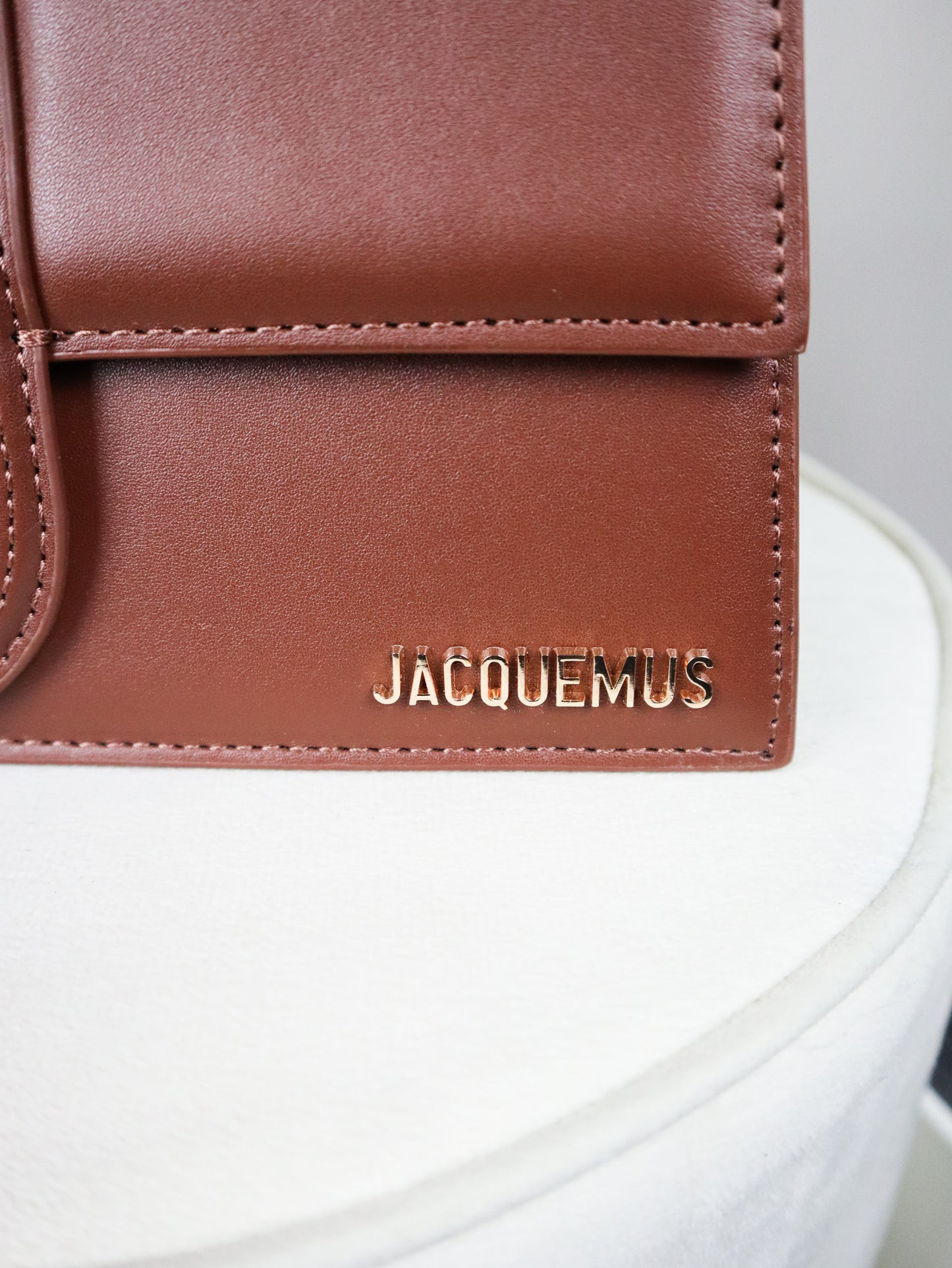 JACQUEMUS Tracolla Le Grand Bambino marrone scuro