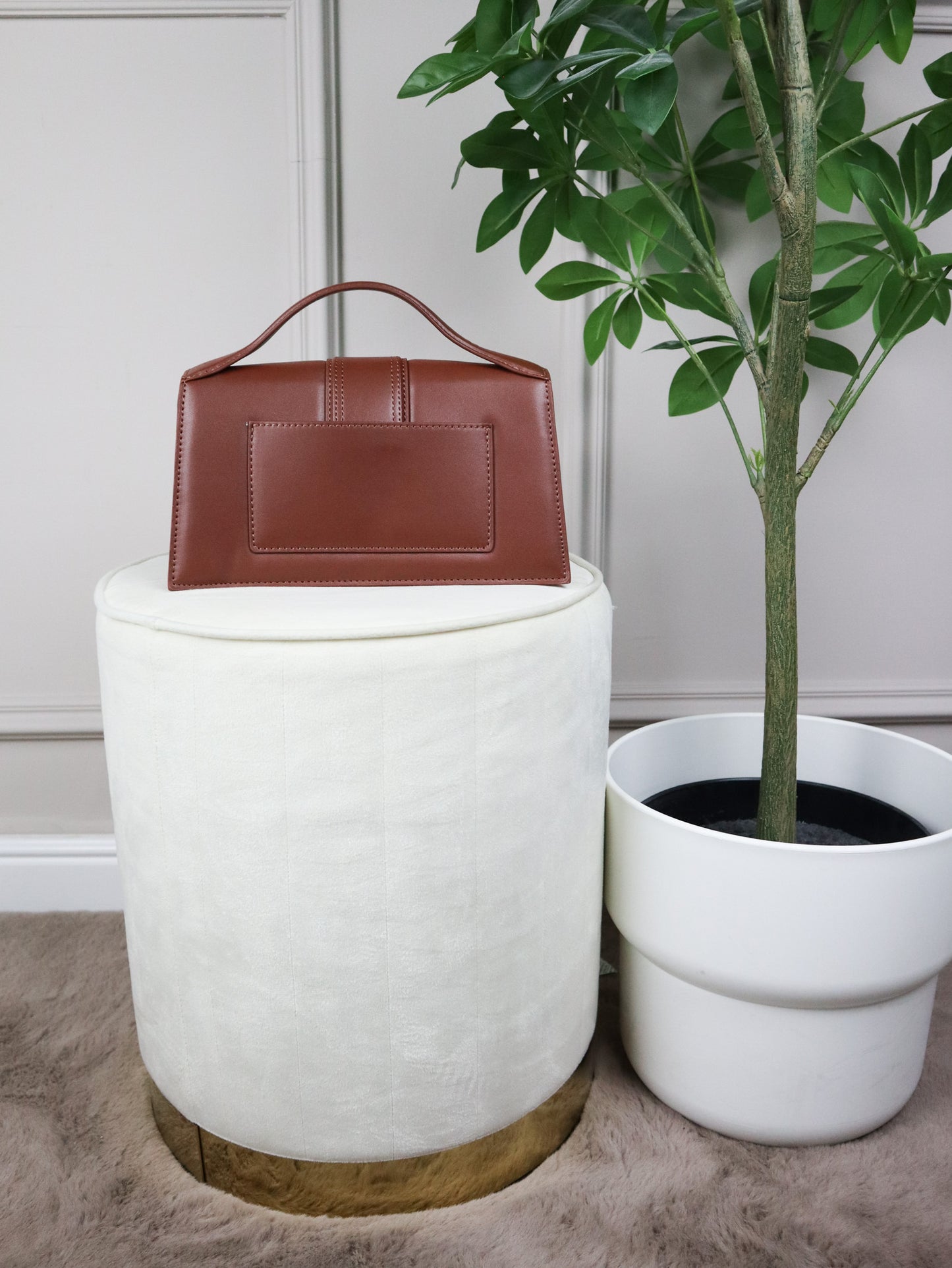 JACQUEMUS Tracolla Le Grand Bambino marrone scuro