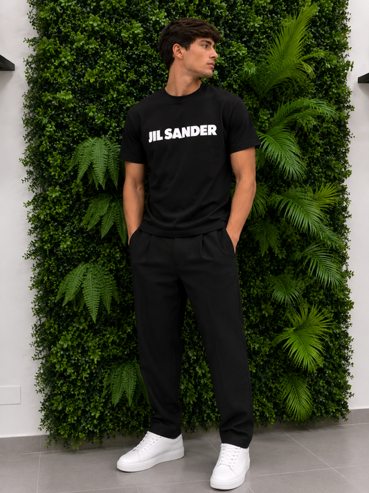 JIL SANDER T-Shirt Logo Print nera