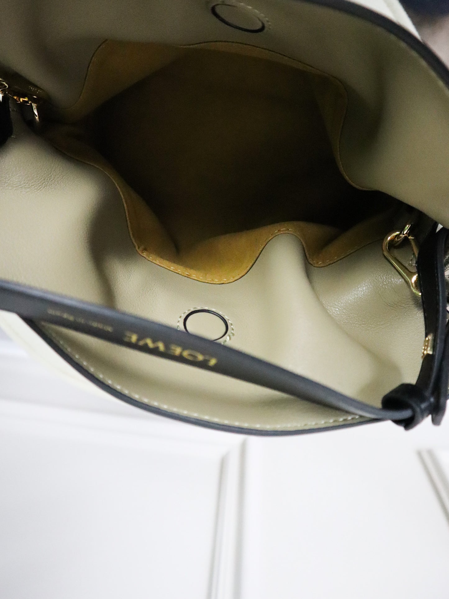 LOEWE Borsa Flamenco Clutch media beige