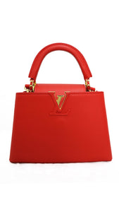 Louis Vuitton Borsa Capucines BB arancione