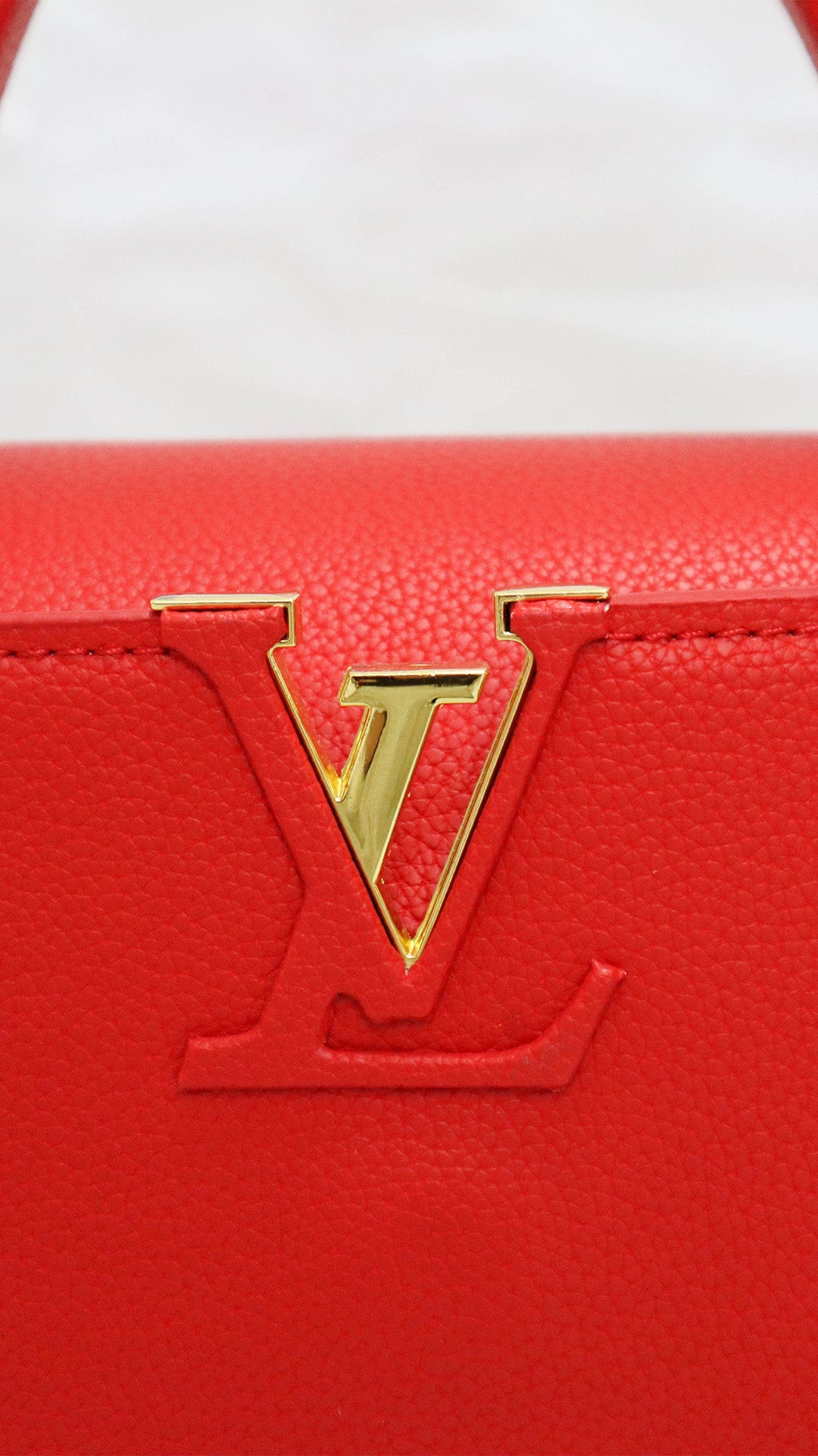 Louis Vuitton Borsa Capucines BB arancione