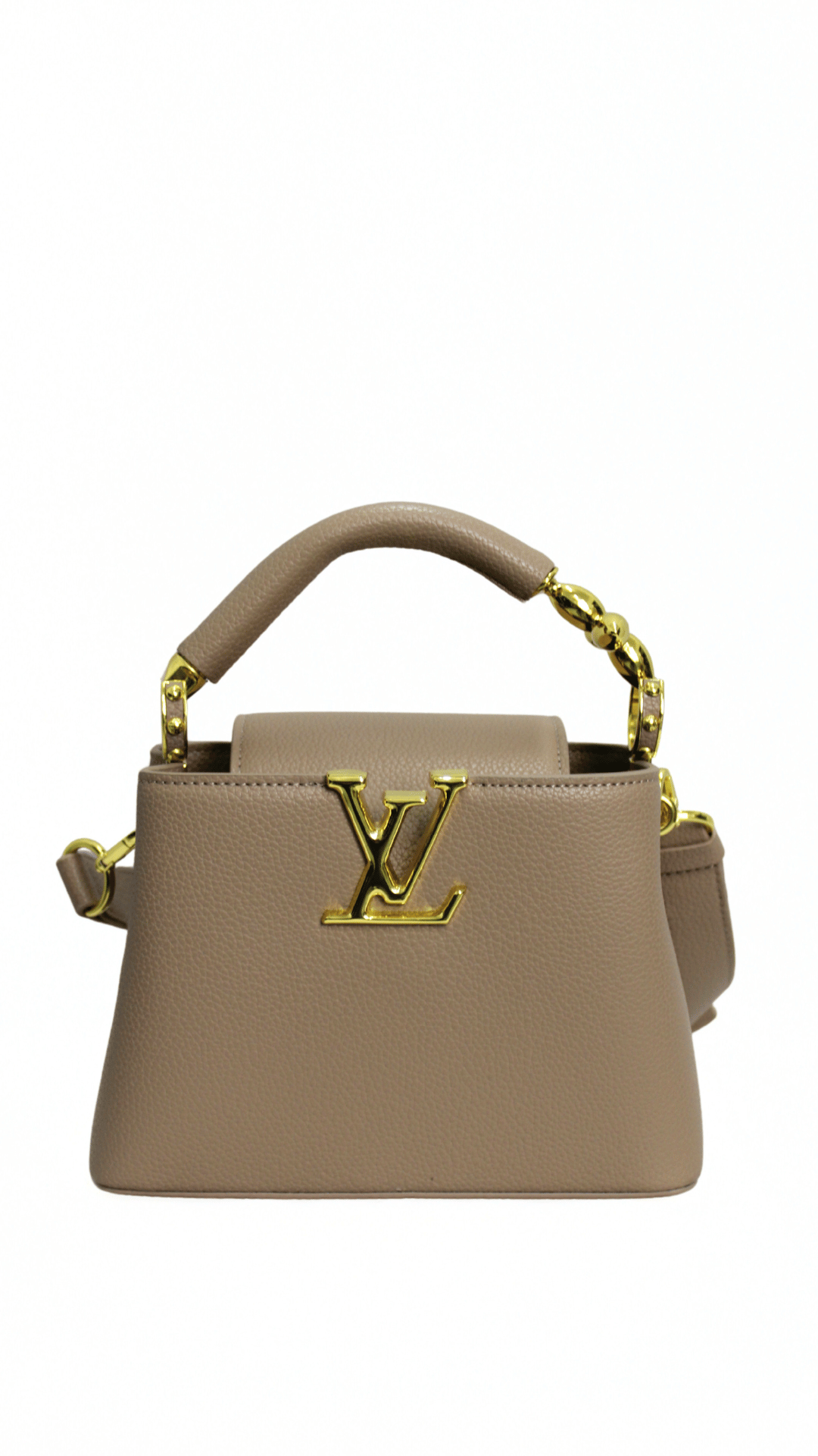 Louis Vuitton Borsa Capucines marroncino