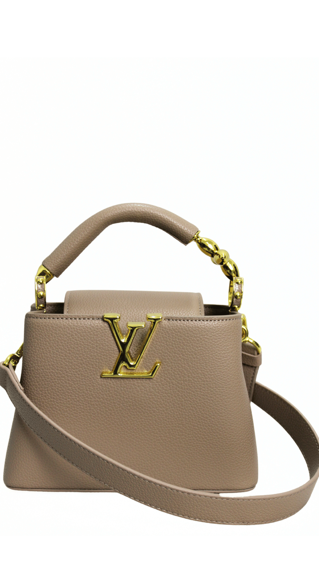 Louis Vuitton Borsa Capucines marroncino