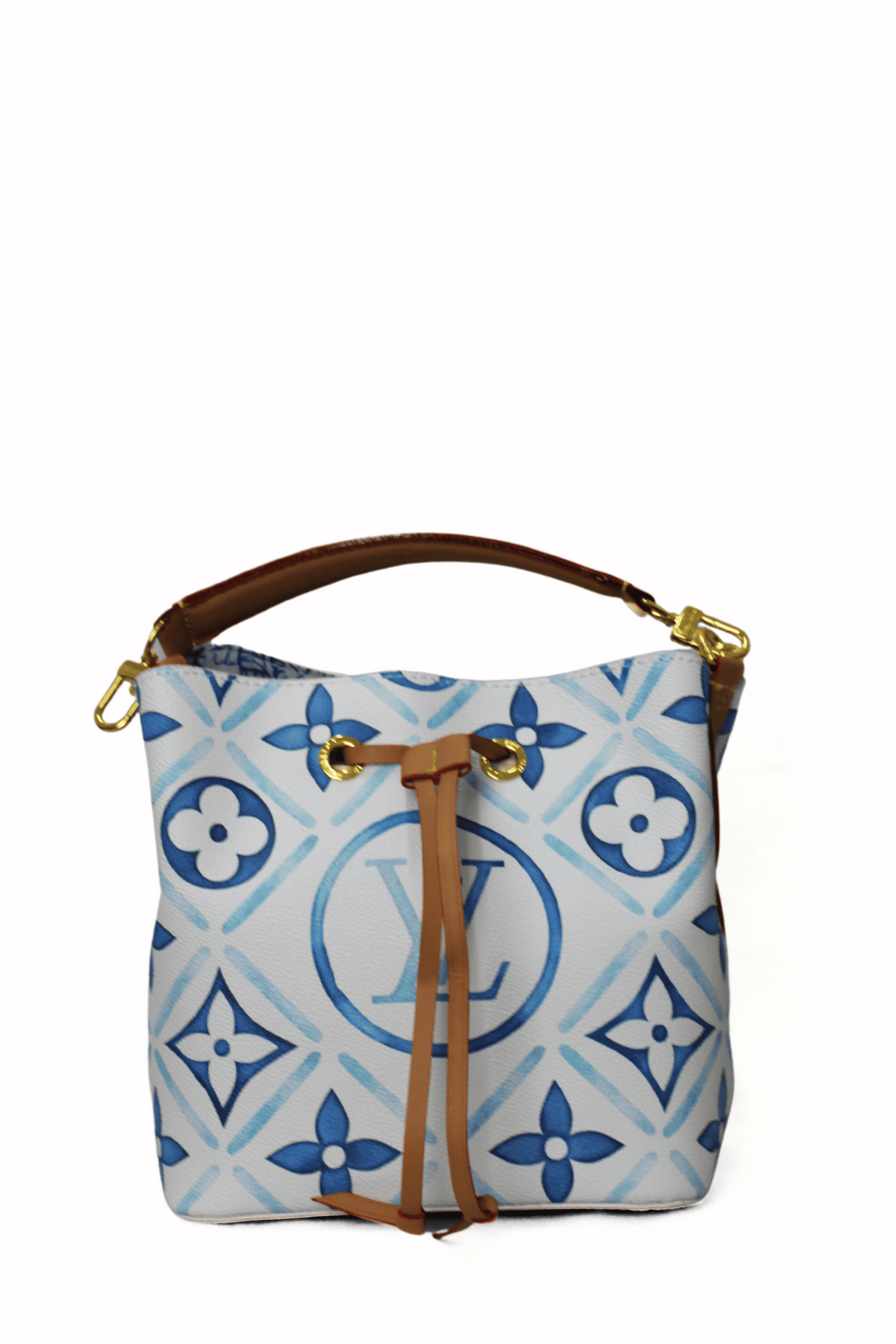 Louis Vuitton Borsa a mano Nano Noé azzurra