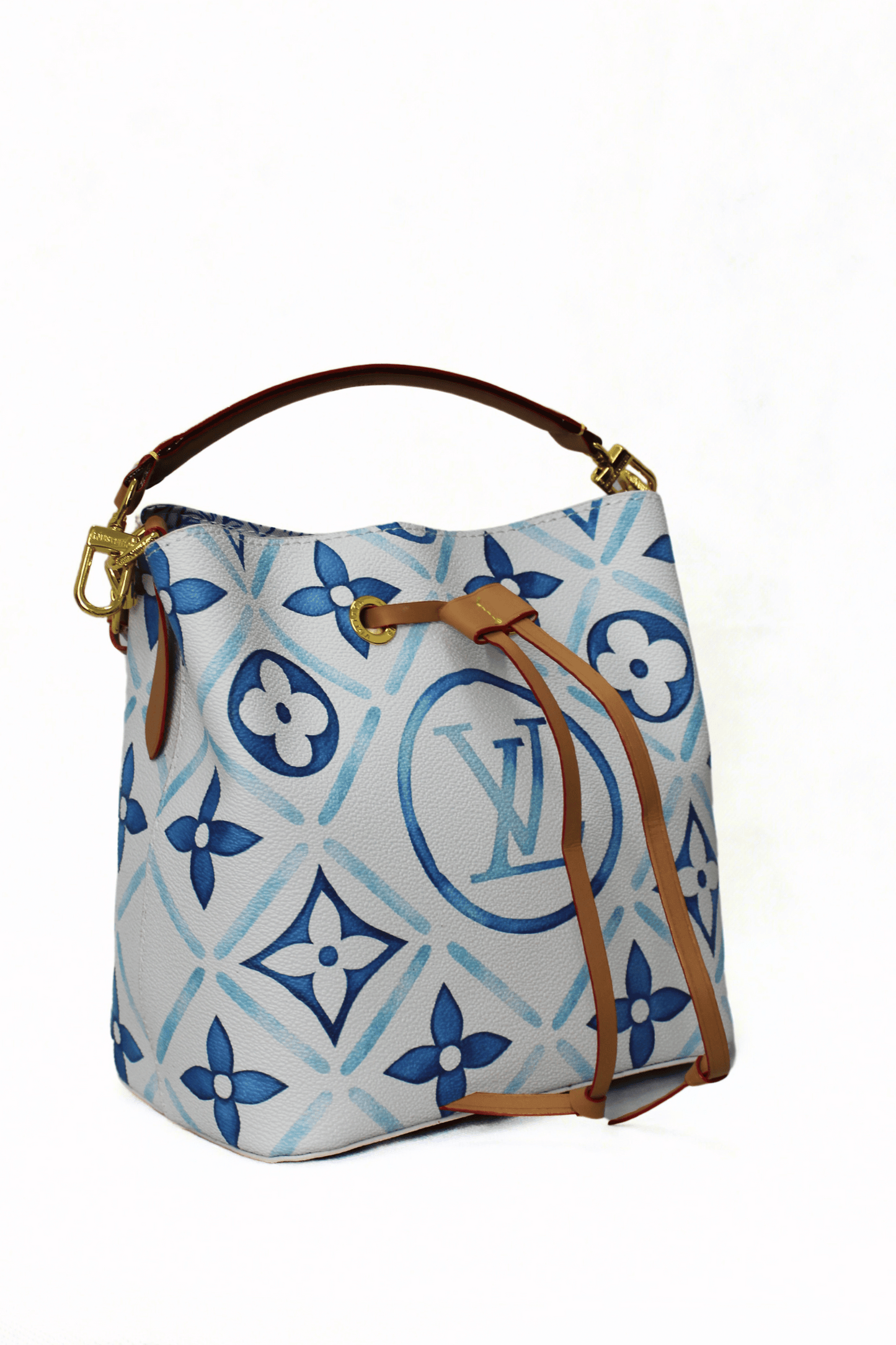 Louis Vuitton Borsa a mano Nano Noé azzurra