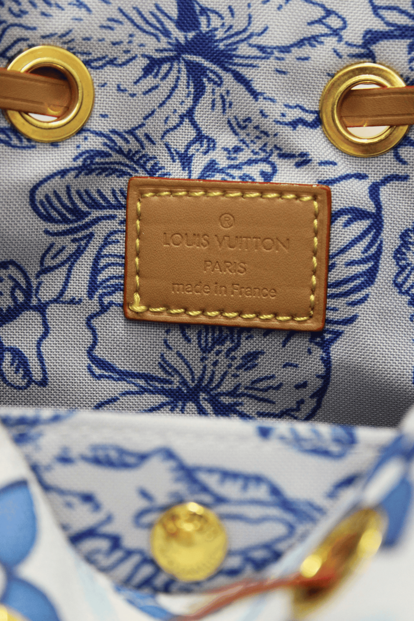 Louis Vuitton Borsa a mano Nano Noé azzurra