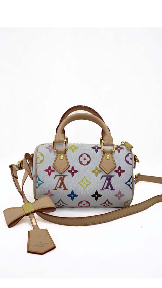 Louis Vuitton Borsa a mano Speedy mini two-way x Takashi Murakami