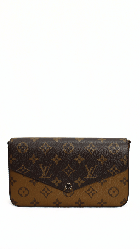 Louis Vuitton Borsa a spalla Monogram Pochette Felicie bicolor