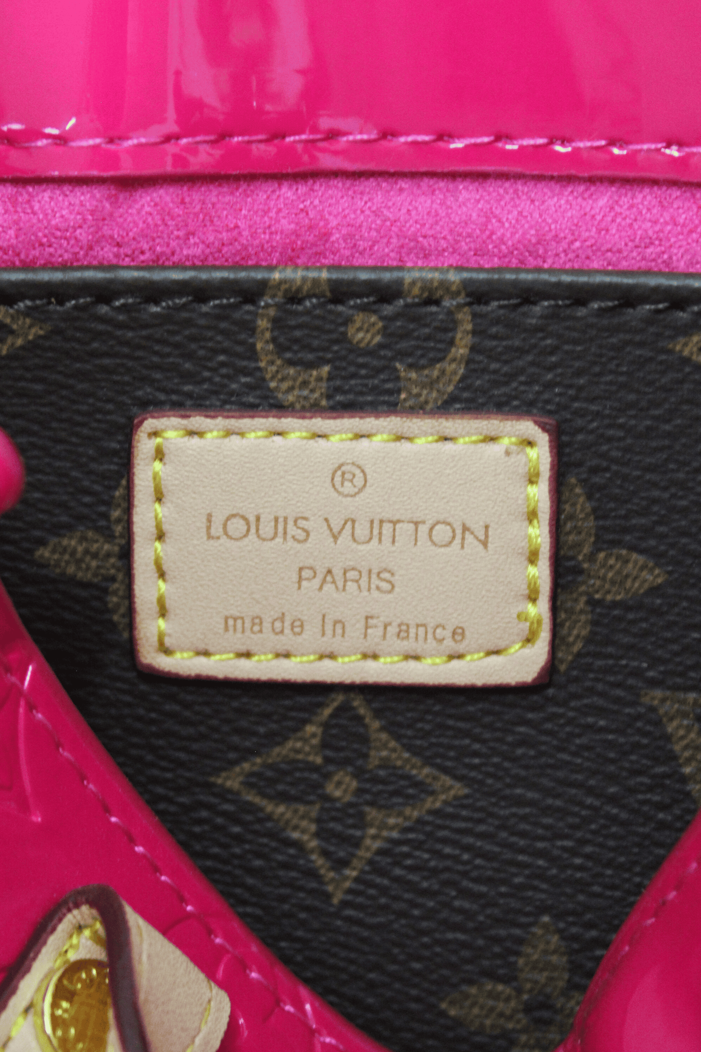Louis Vuitton Borsa in vernice rosa