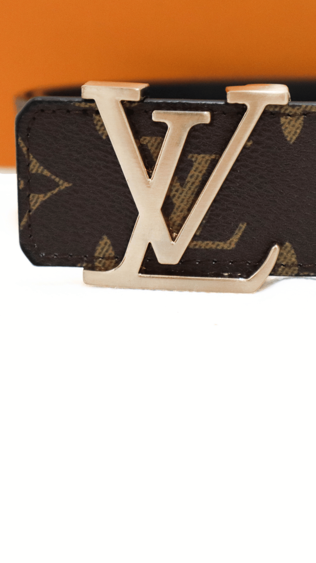 Louis Vuitton Cintura Initiales monogram fibbia oro