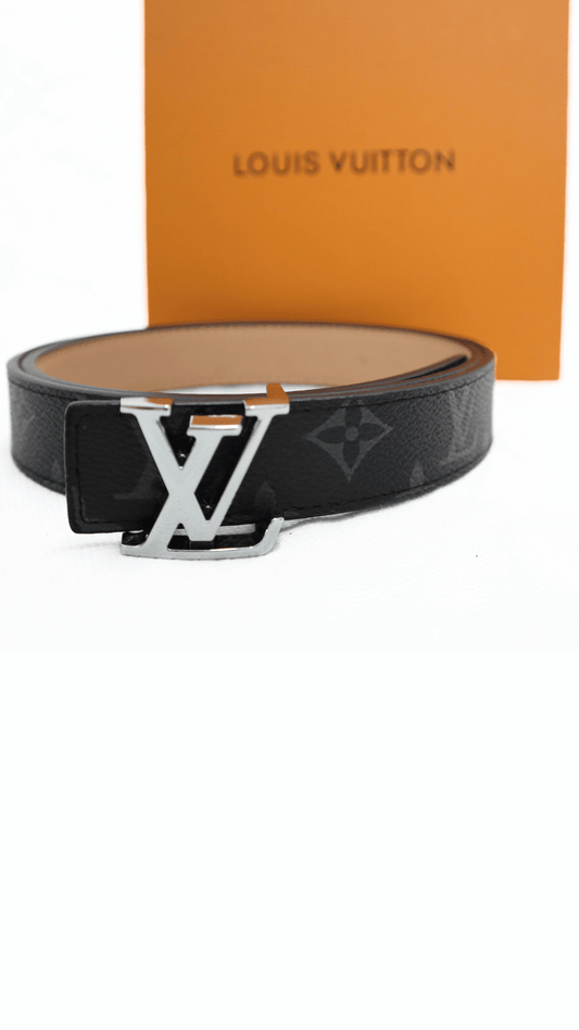Louis Vuitton Cintura Initiales monogram fibbia argento