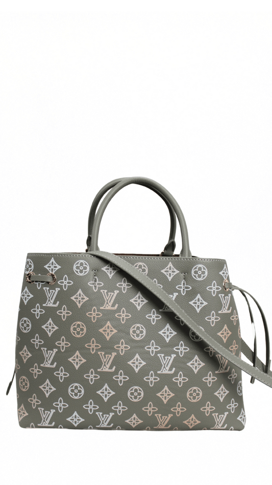 Louis Vuitton Borsa Mahina Flight Mode Bella Tote grigia