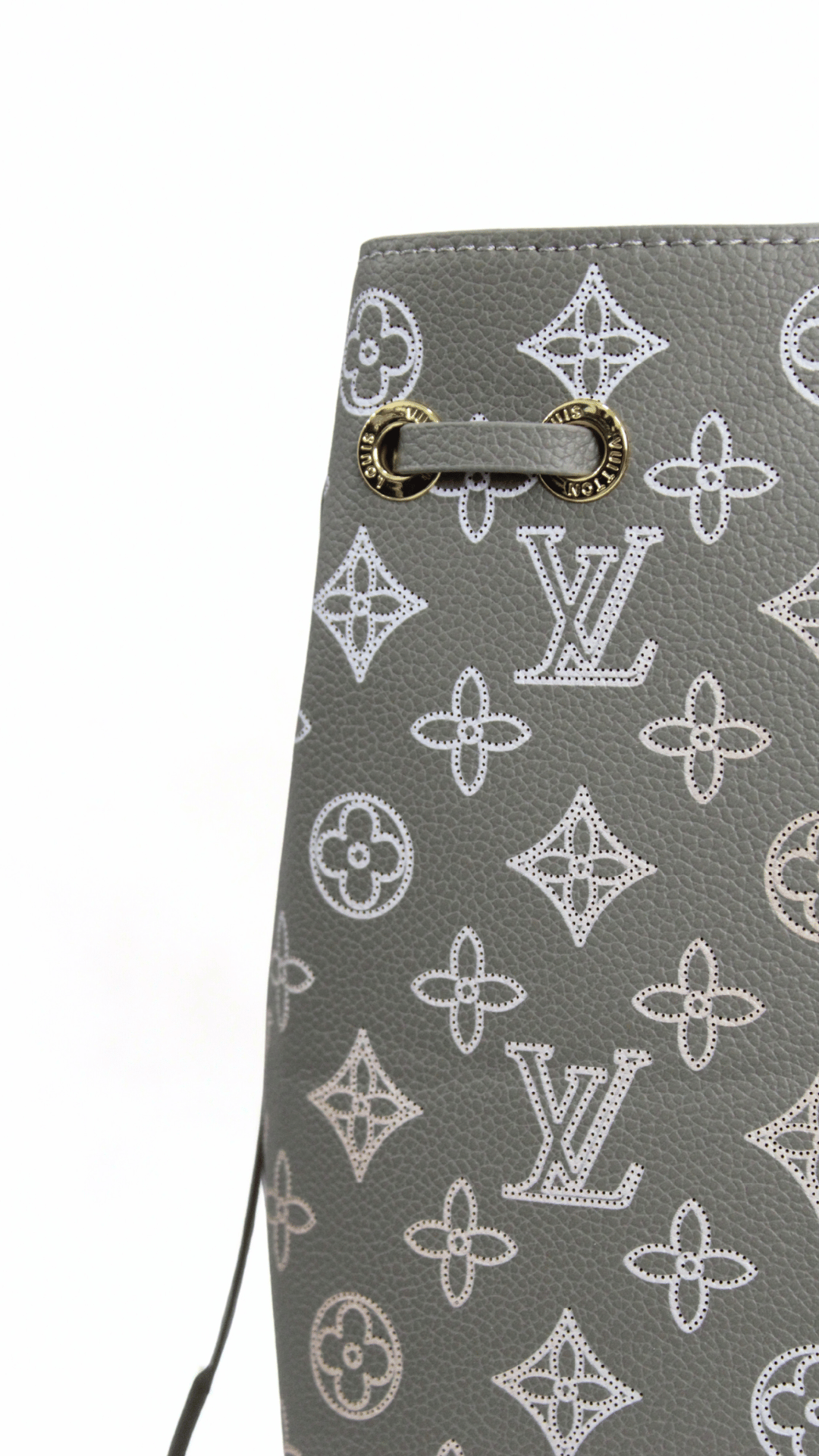 Louis Vuitton Borsa Mahina Flight Mode Bella Tote grigia