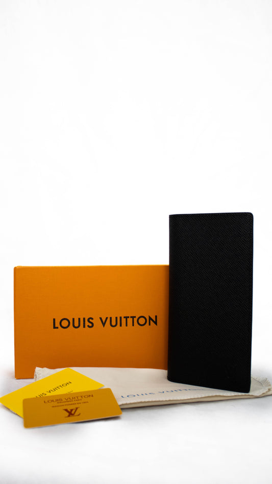Louis Vuitton Portafoglio verticale Brazza nero da uomo