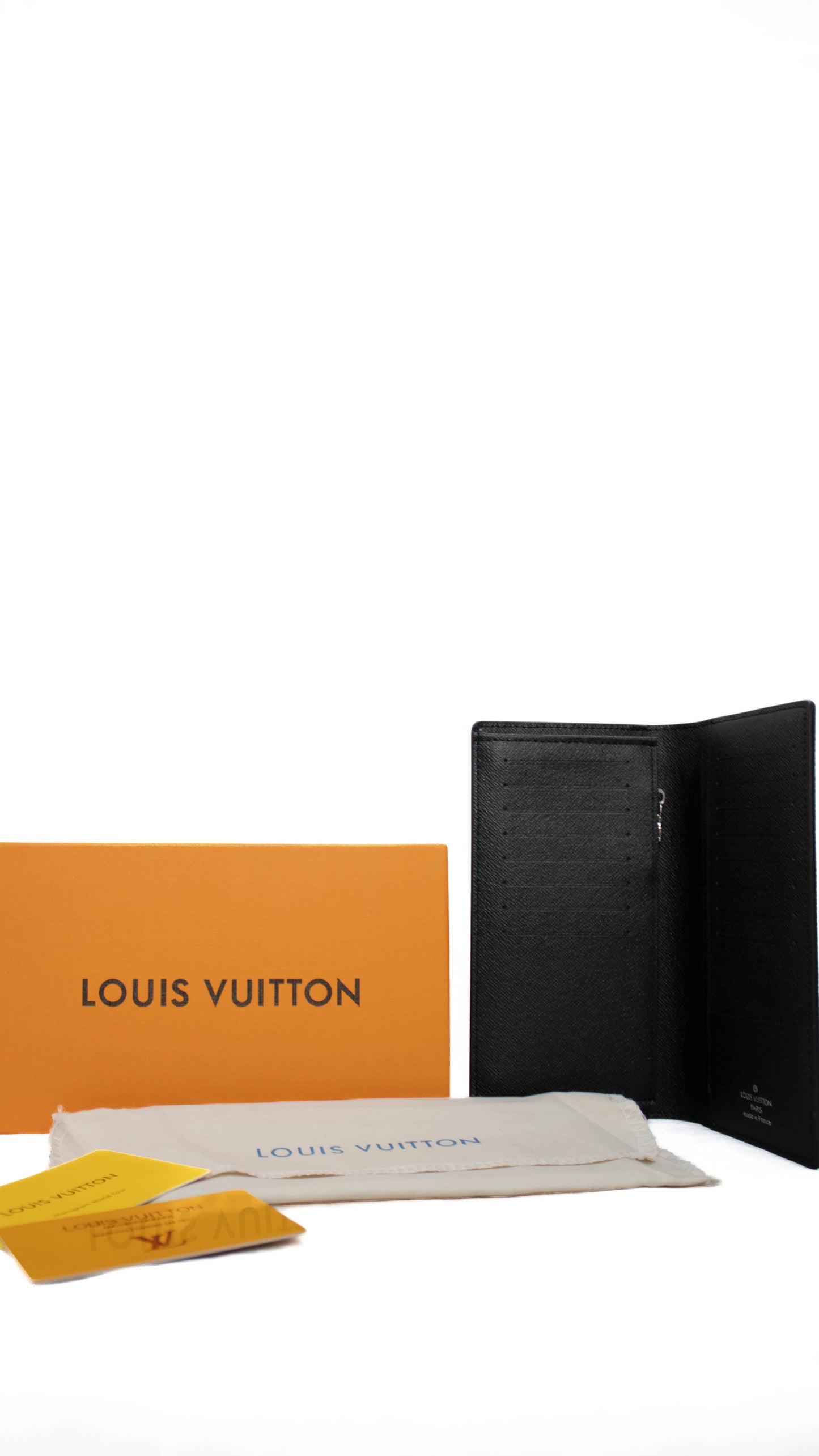 Louis Vuitton Portafoglio verticale Brazza nero da uomo