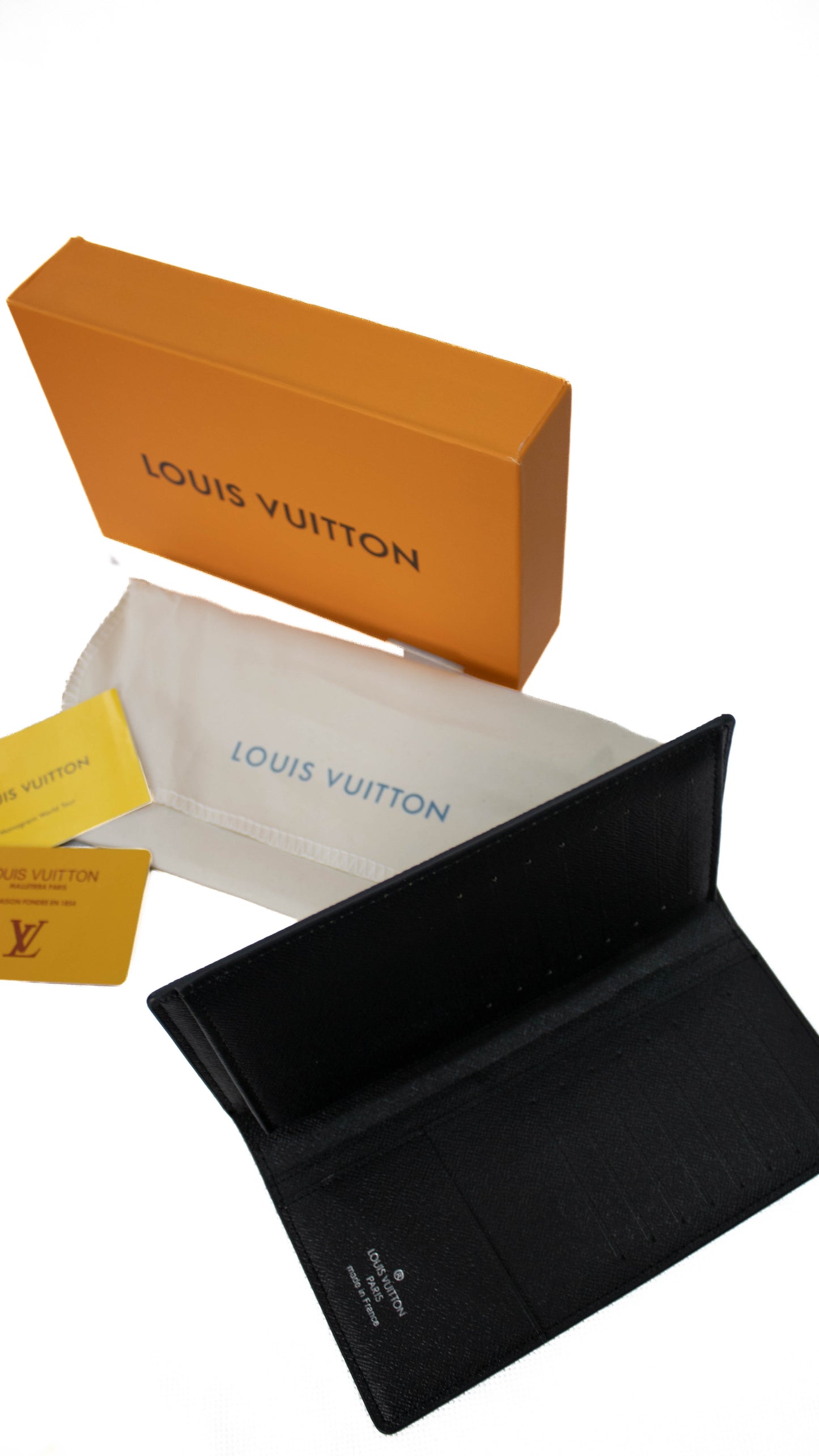 Louis Vuitton Portafoglio verticale Brazza nero da uomo