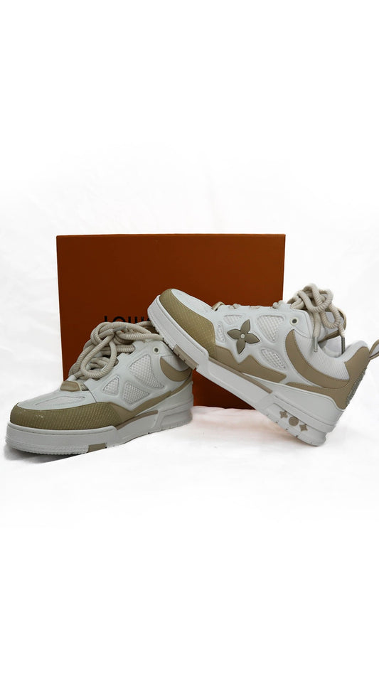 Louis Vuitton Skate Sneaker beige e bianche