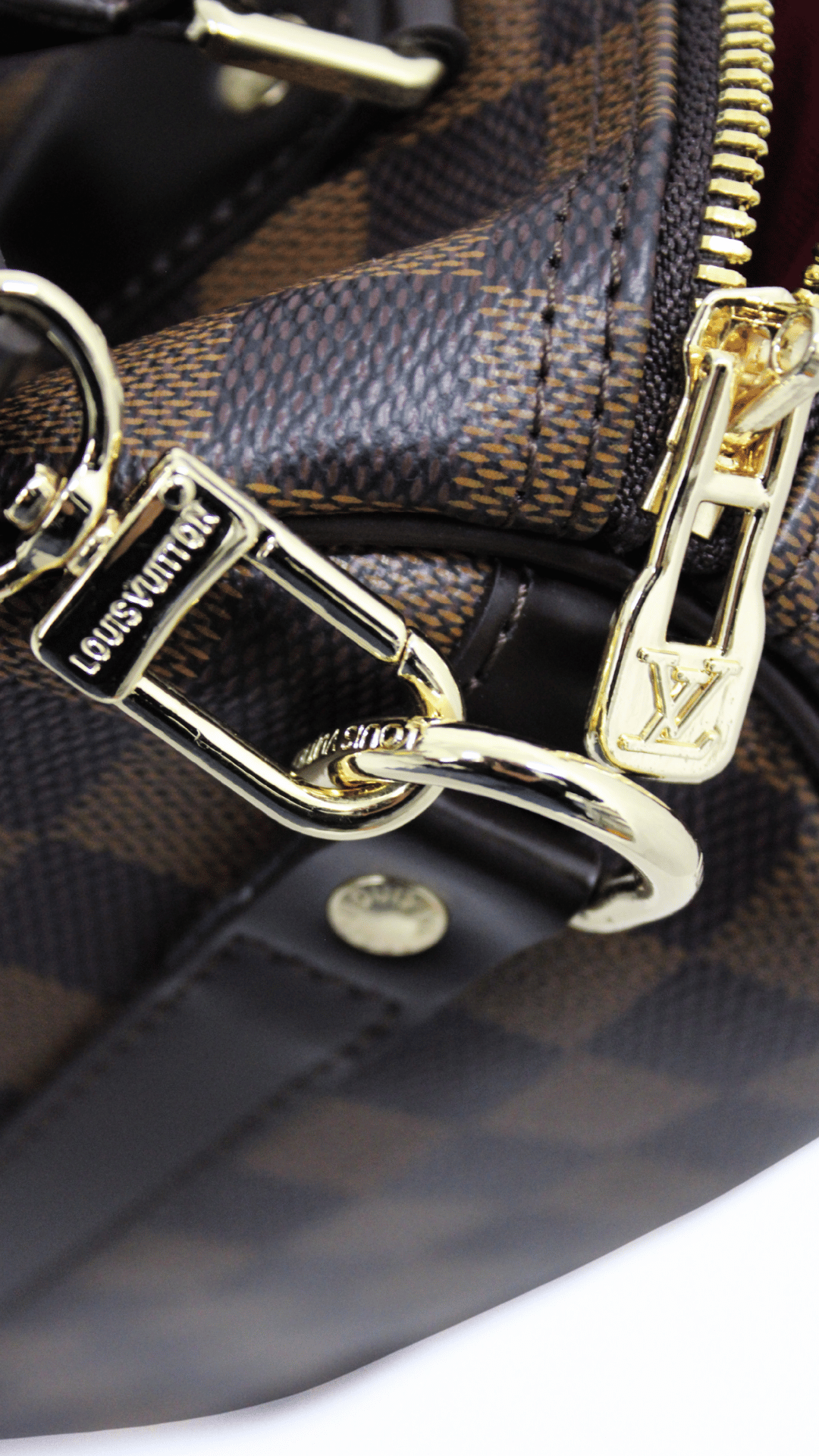 Louis Vuitton Speedy 25 Bandouliere Damier Ebene Shoulder Bag Brown