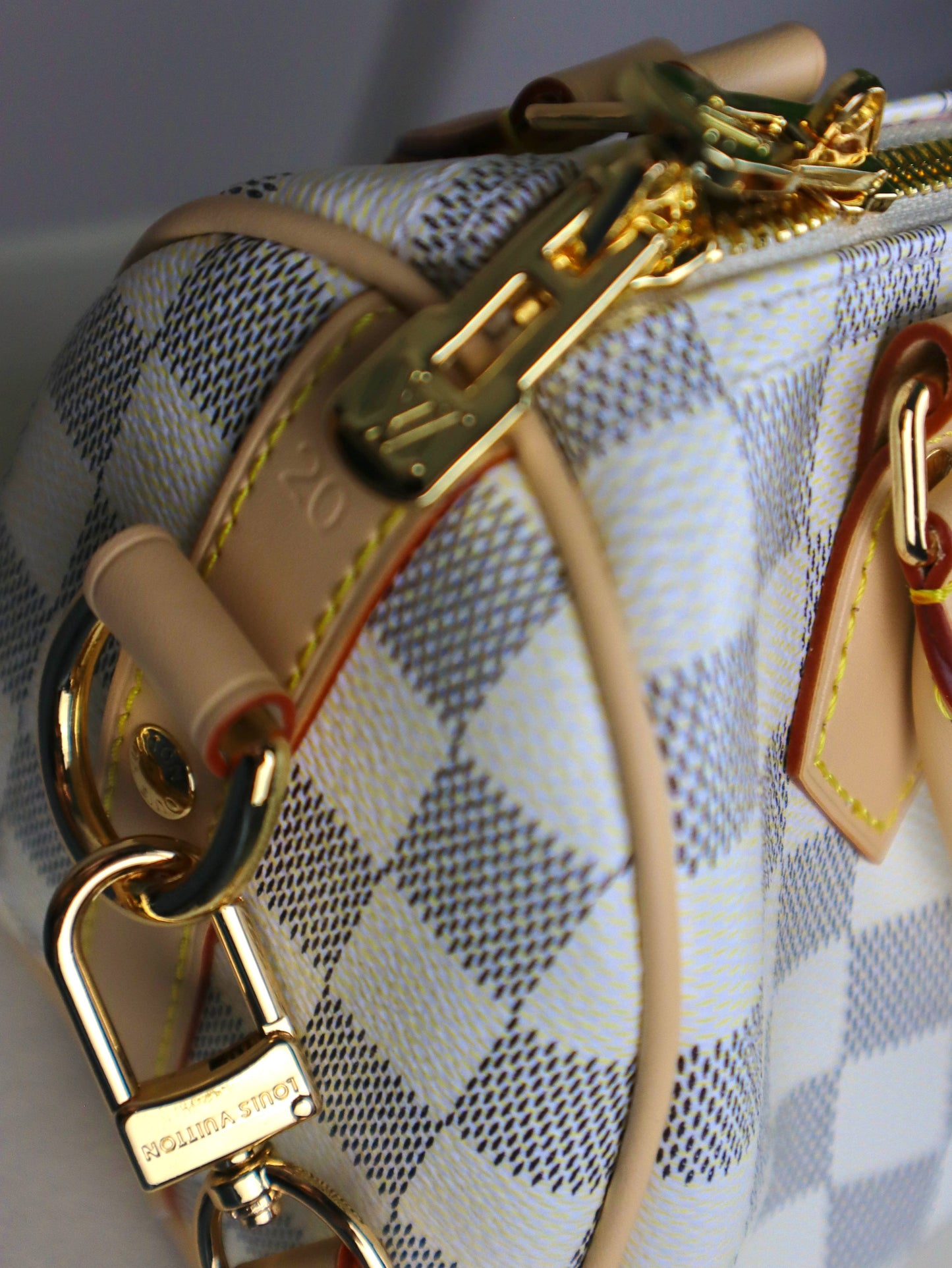 Louis Vuitton Speedy Bandoulière 25 Tela Damier Azur