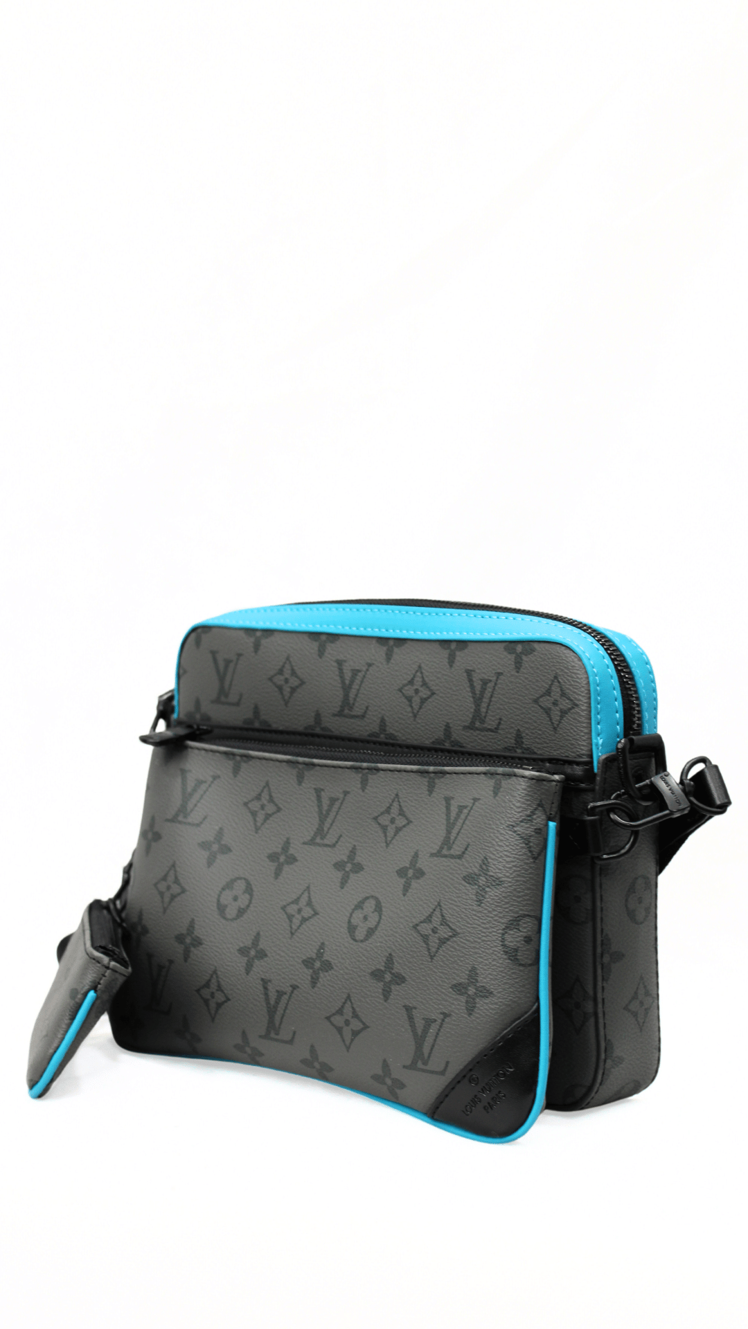 Louis Vuitton Borsello Trio Messenger Monogram grigio