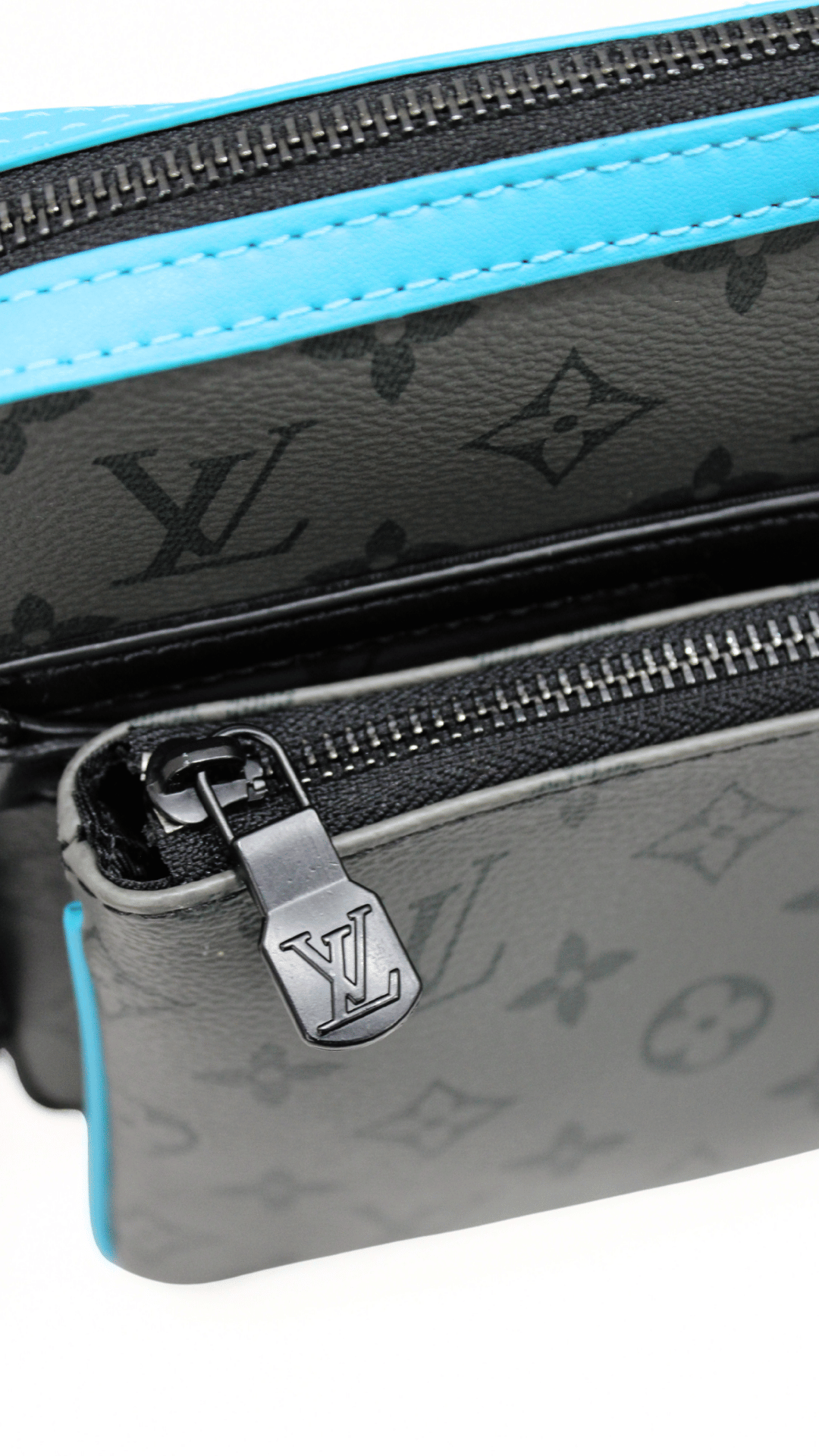 Louis Vuitton Borsello Trio Messenger Monogram grigio