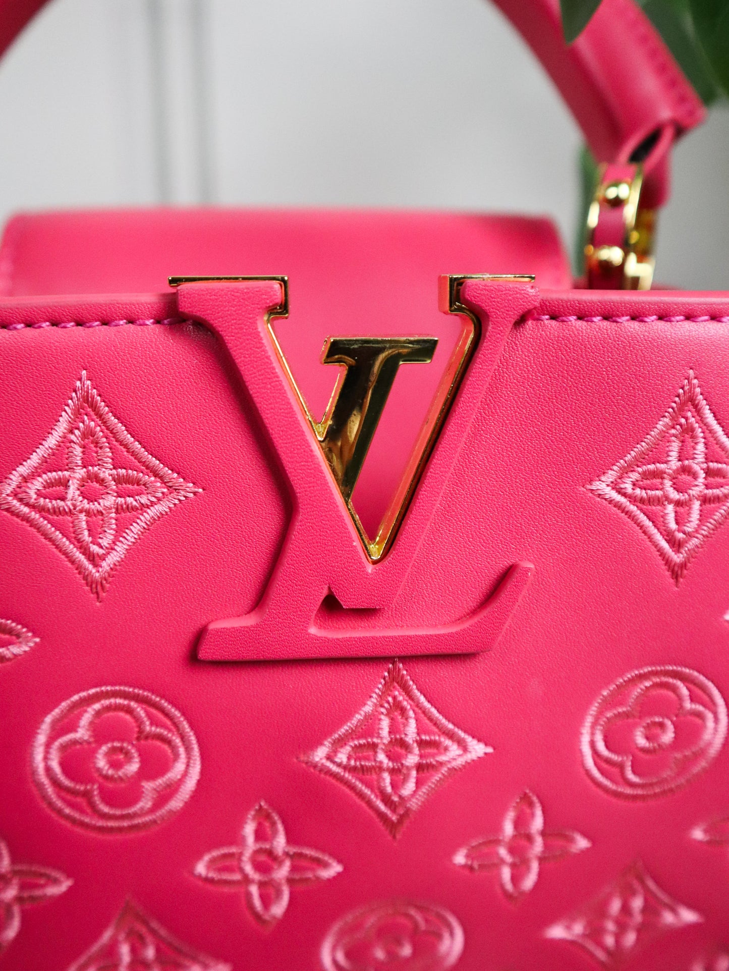 Louis Vuitton Borsa Capucines fucsia